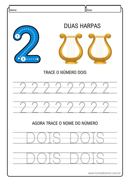 TurmaDoReino - Aprendendo os Números - Dois