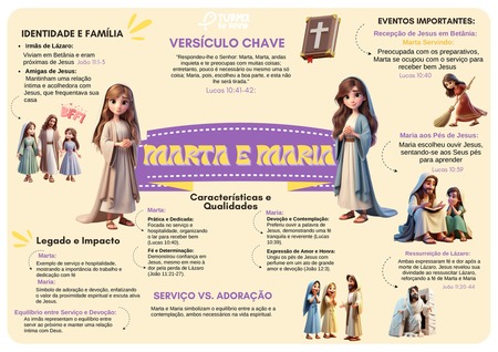 TurmaDoReino - Mapa Mental - Marta e Maria